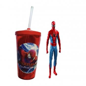 KIT COPO SPIDERMAN CARTELADO
