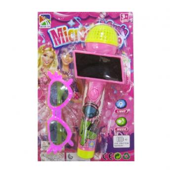 MICROFONE C/ OCULOS E LUZ