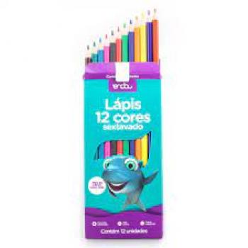 LAPIS DE COR SEXTAVADO 12 CORES ONDA