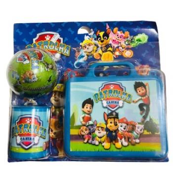 KIT LANCH. PATR. CANINA COPO/BOLA SURPRESA CARTELADO