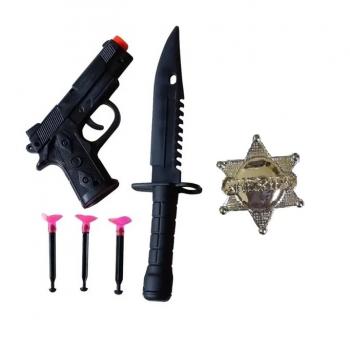 ARMA/FACA POLICE HEROS PEQ. CARTELADO