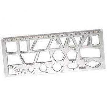 REGUA GEOMETRICA CRISTAL