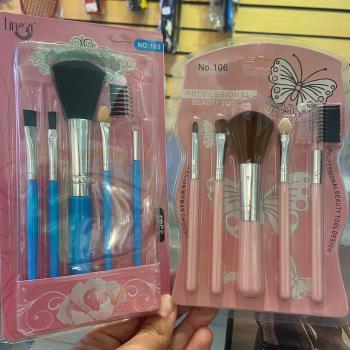 KIT PINCEL MAKE BEAUTY 5 PÇS