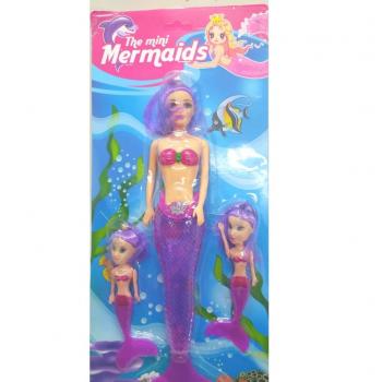 BONECA SEREIA COM 2 FILHA CARTELA