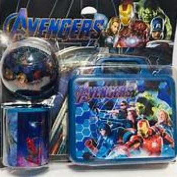 KIT LANCH.AVENGERS COPO/BOLA SURPRESA CARTELADO
