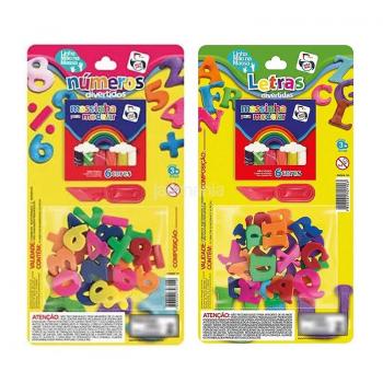 KIT MASSINHA E MOLDES CARTELA