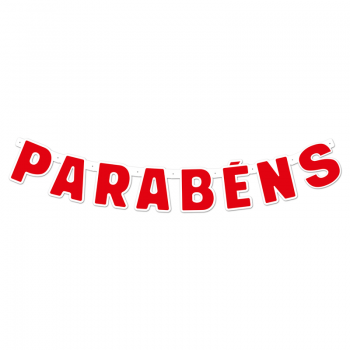 FAIXA PARABENS CORES DIVERSAS