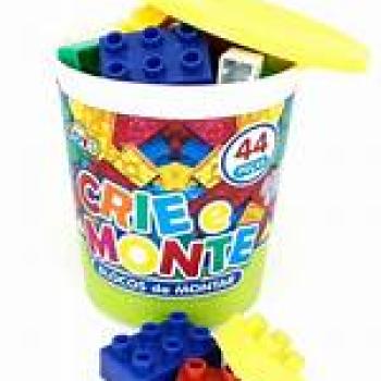 BALDE BLOCOS 44 PÇS