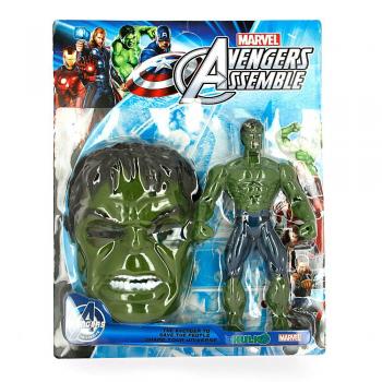 BONECO HULK C/ MASCARA CARTELADO