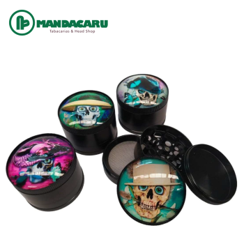 TRITURADOR METAL LENS CAVEIRA 4P 50mm [TX0041]