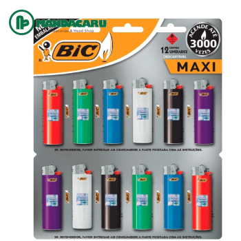 ISQUEIRO BIC MAXI CLICK G 1x12und