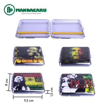 CASE CIGARREIRA METAL BOB 9,5x8cm [H1003] (Und)