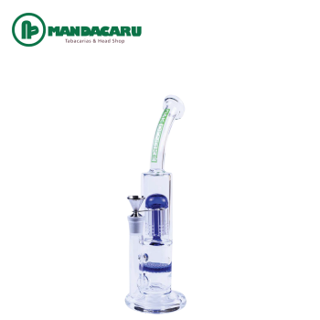 BONG VIDRO D&K DENGKE BLUE PERCOLATOR 25cm [DK6045]
