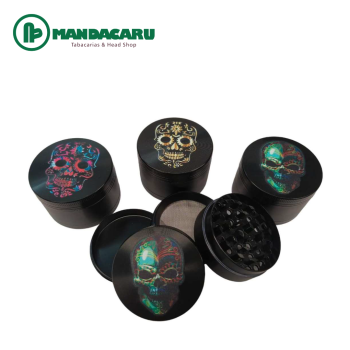 TRITURADOR METAL BLACK SKULL 4P 50mm [TX0029]