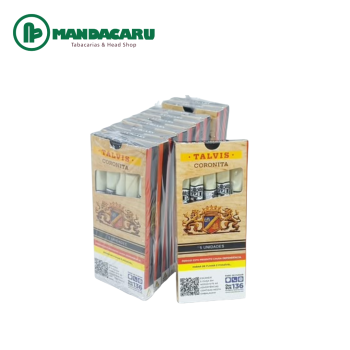 CHARUTO TALVIS CIGARRILHA CORONITA TRADICIONAL C/ PITEIRA  10x5