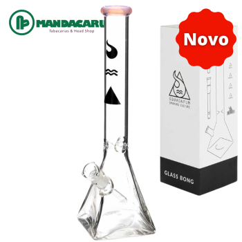 BONG VIDRO SQUADAFUM ICE PIRAMID 40cm [8012]