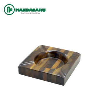 CINZEIRO MADEIRA CHARUTO QUADRADO MED 15x15cm