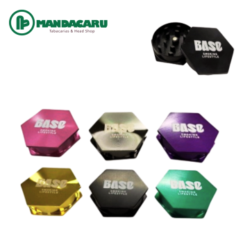 TRITURADOR METAL BASE HEXAGONAL 2 PARTES 50mm [TM-201] (Und)