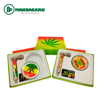 KIT PIPE E TRITURADOR MOON BOX G [MB065] (Und)
