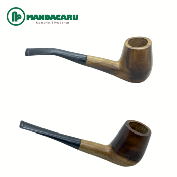 CACHIMBO RÚSTICO MADEIRA BIQ. BAQUELITE CARIOCAO (Und)