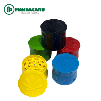 TRITURADOR PLASTICO FOLHA GANJA 4 PARTES 52mm [PH-0012]