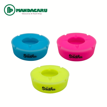 CINZEIRO SADHU SILICONE REDONDO NEON COM TAMPA GRANDE [CSS-004] (Und)