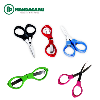 TESOURA DOBRAVEL KMT CABO PLASTICO [KMT0011] (Und)