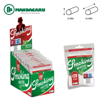 FILTRO SMOKING MENTHOL 6x15mm (10x120und) [SMK-106]