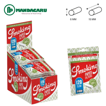 FILTRO SMOKING PAPER SLIM 6x15mm (30x120und) [SMK-131]