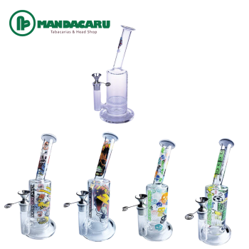 BONG VIDRO D&K DENGKE MIX ESTAMPAS 2 25cm [DK6421-4]