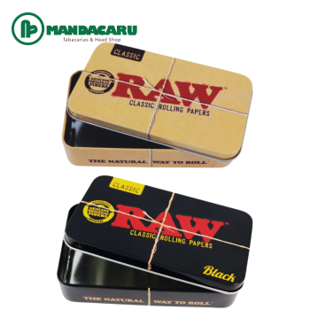 CASE LATA RETANGULAR RAW TIN BOX 11x7cm (Und)