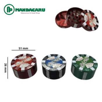 TRITURADOR METAL POKER 50mm [HX211-1]