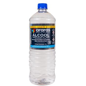 ÁLCOOL LÍQUIDO ARARAS 70% 1L