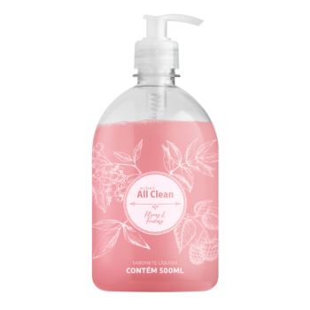 SABONETE LÍQUIDO FLORES E FRUTAS 500ml PUMP ALL CLEAN