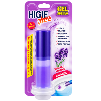 GEL SANITÁRIO HIGIEPLUS LAVANDA C/4