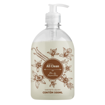 SABONETE LÍQUIDO BAUNILHA 500ml PUMP ALL CLEAN