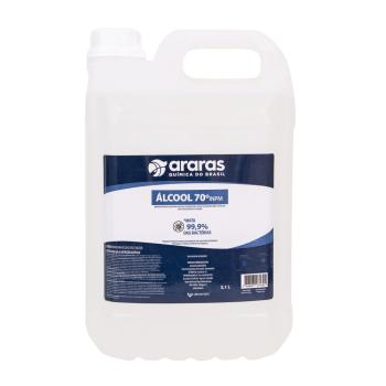 ÁLCOOL LÍQUIDO 70% ARARAS 5L