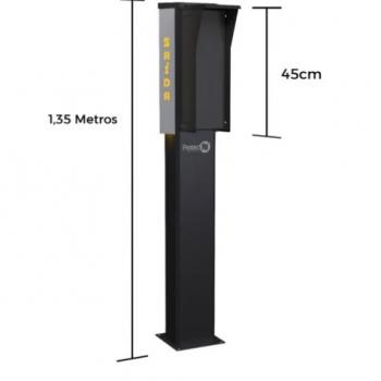 Totem Controle De Acessos P/ Portarias - Frente 45cm (SAÍDA)