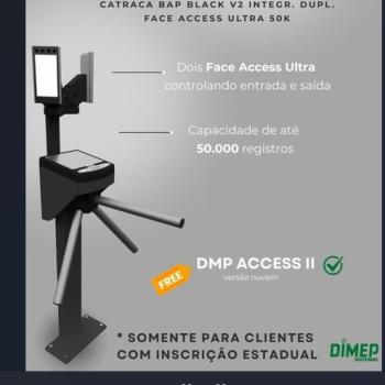 CATRACA DE ACESSO DIMEP -BAP FACIAL. - 02 LEITOR FACIAIS - COM LEITOR PROXIMIDADE