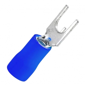Terminal Forquilha Azul Cabo 1,5MM a 2,5MM M4