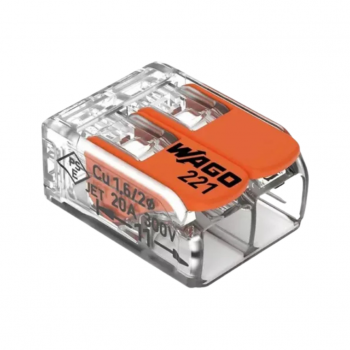Conector Emenda 2 vias 6mm - Wago