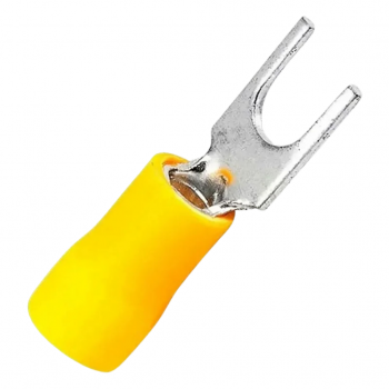 Terminal Forquilha Amarelo Cabo 4,0x6,0MM M6