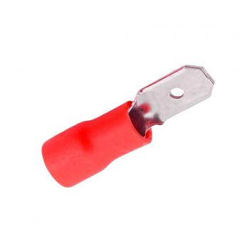 Terminal Pré Isolado Macho Vermelho 0,5X1,5MM