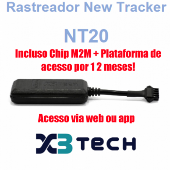 Rastreador NT20 2G + Chip + Plataforma (Anuidade)