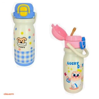 GARRAFA TERMICA INFANTIL 500ML AÇO INOX TOMATE AK-5031