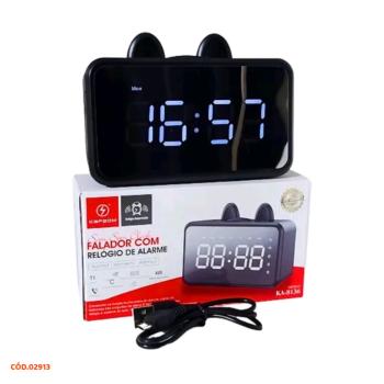 RADIO RELOGIO DIGITAL DESPERTADOR BLUETOOTH KA-8136