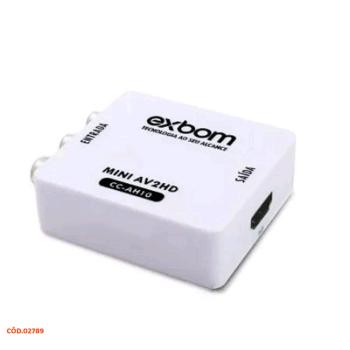 MINI CONVERSOR RCA PARA HDMI BRANCO EXBOM CC-AH10