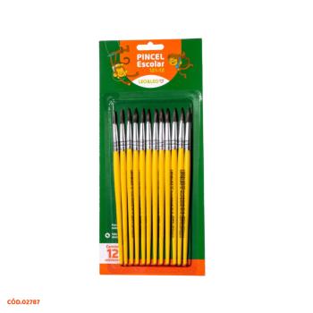 PINCEL ESCOLAR REDONDO 121-12 LEONORA UNIDADE