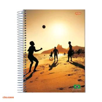 CADERNO ESPIRAL 1 4  BRASILIDADE JAND 96FL