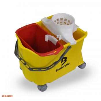 BALDE DOBLO 20L FLEX AMARELO BRALIMPIA